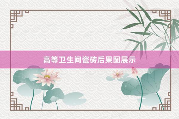 高等卫生间瓷砖后果图展示